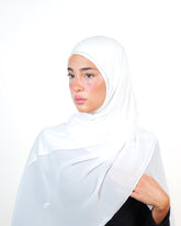 Double Shade Hijab With Stone